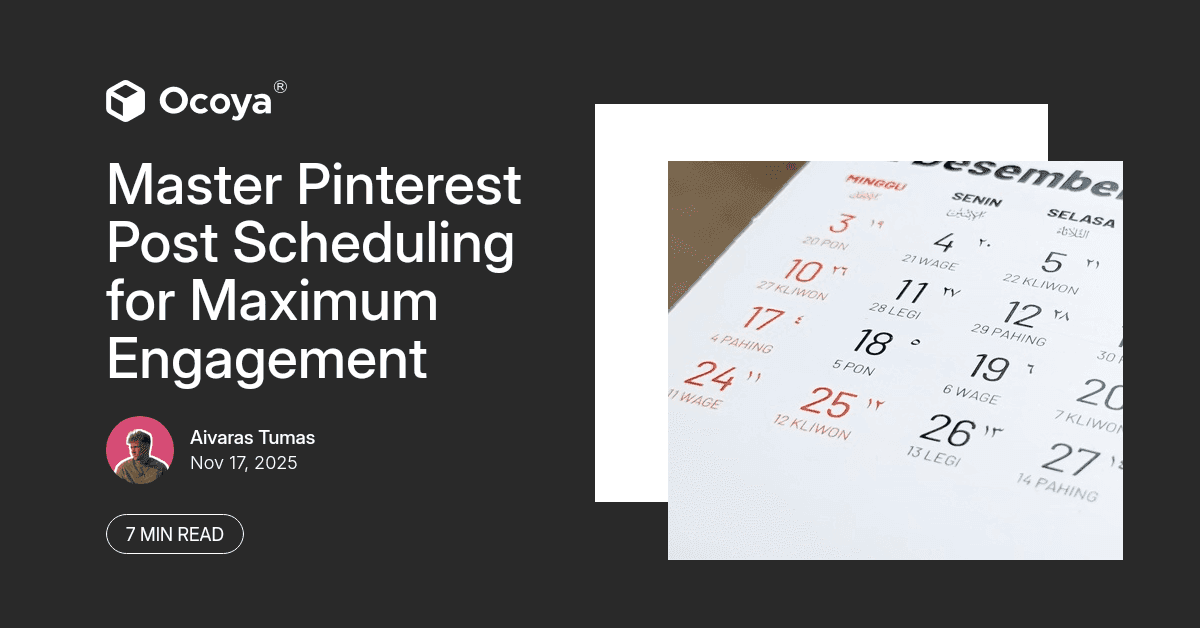 Master Pinterest Post Scheduling for Maximum Engagement