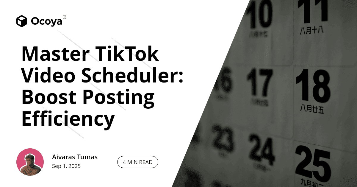 Master TikTok Video Scheduler: Boost Posting Efficiency