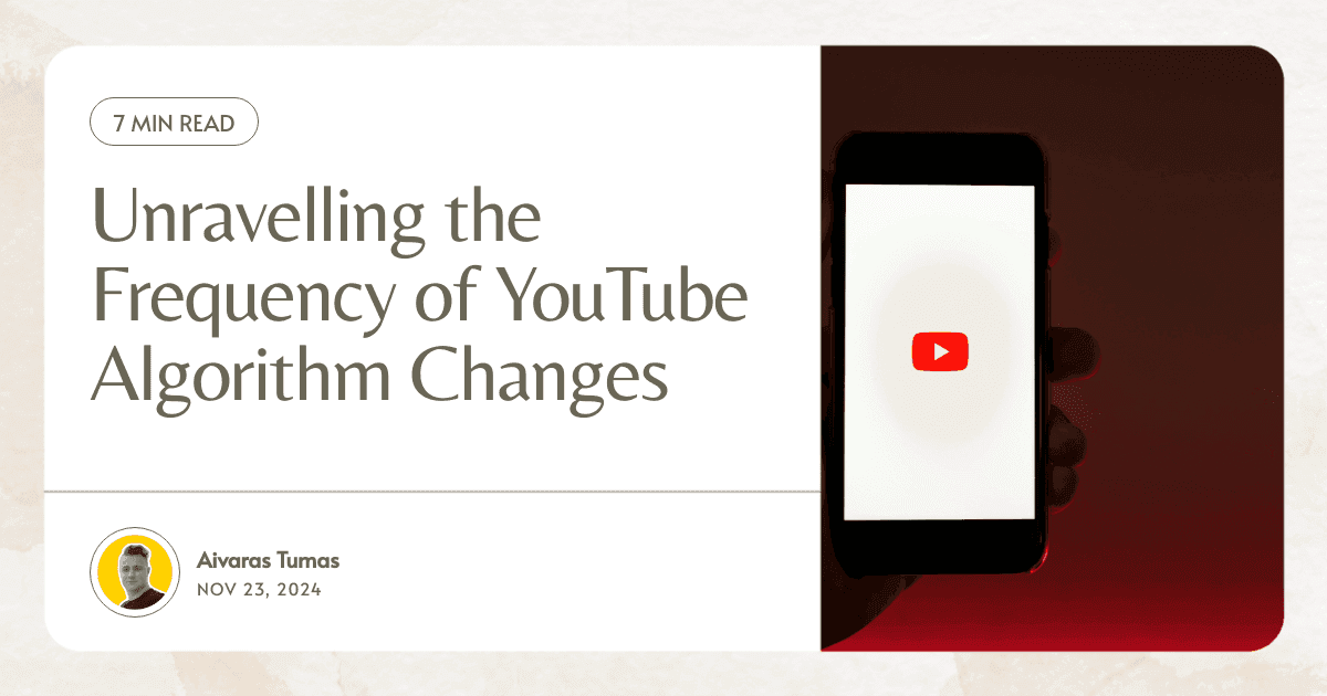 Unravelling the Frequency of YouTube Algorithm Changes